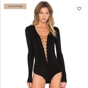Alexander Wang Lace Up Bodysuit